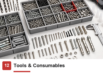 hardware screws and consumables including stainless steel screws, bolts, expansion anchors, nuts, washers and fasteners